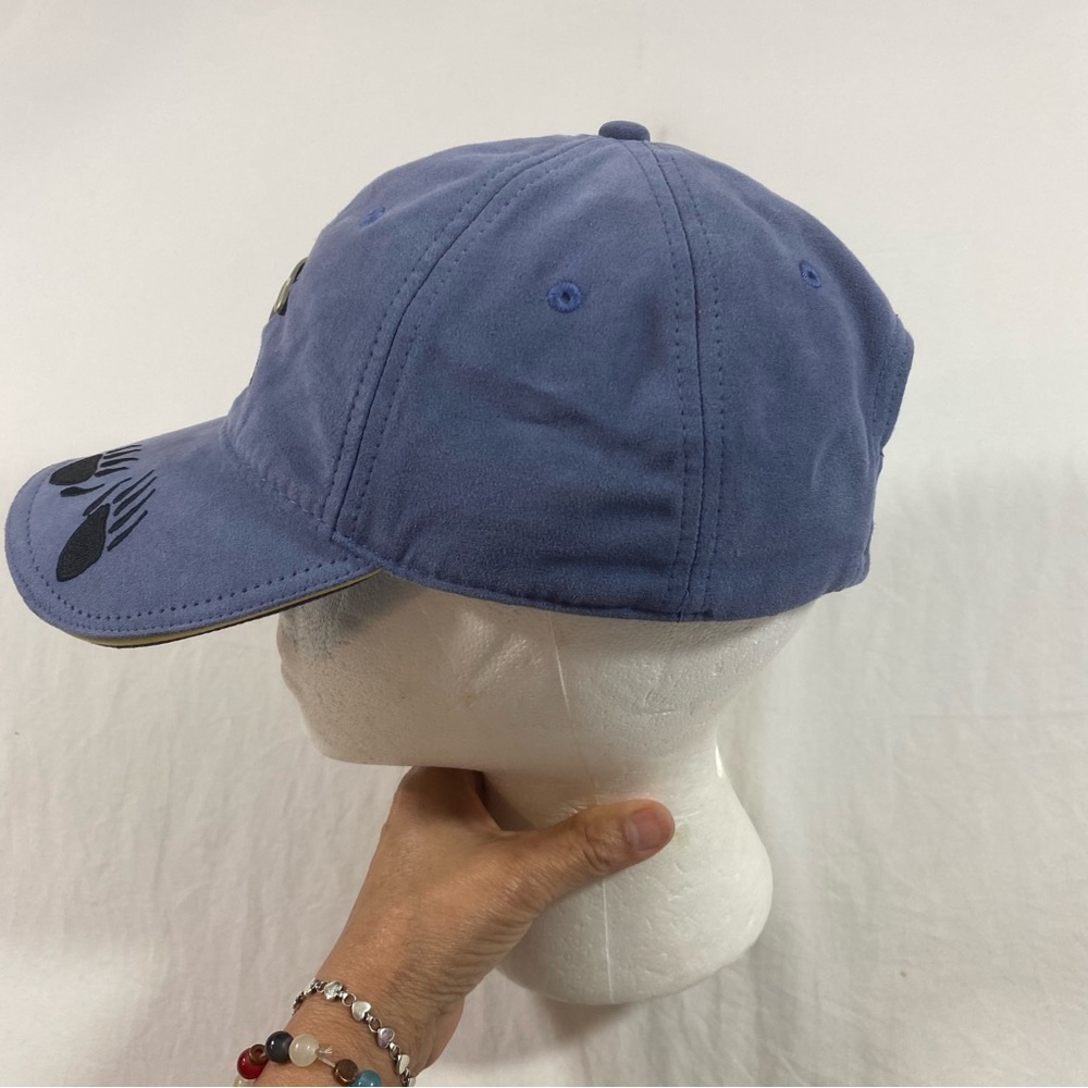 New Mexico Hat  Bear Logo Metal cap blue suede winter baseball hat - Picture 5 of 6